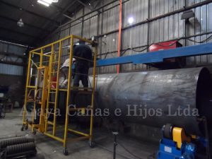 Cañerías industriales de acero y HDPE para cilindrado